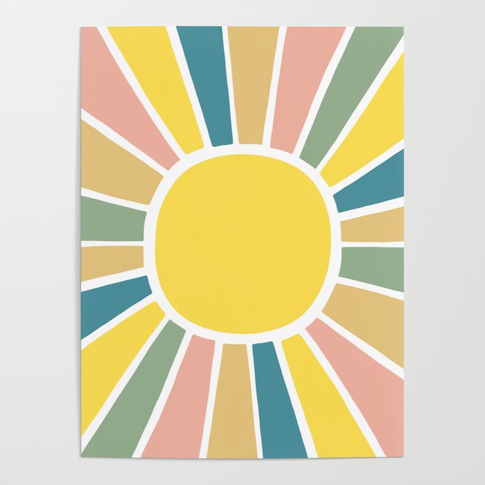 Retro Sunshine Poster
