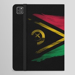 Vanuatu flag brush stroke, national flag iPad Folio Case