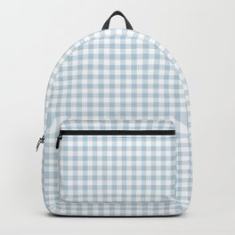 Baby Blue Gingham Check Backpack