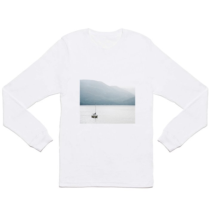 Boat and fog Long Sleeve T Shirt
