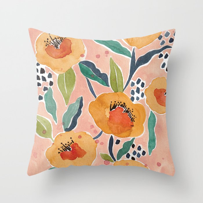 Apricot outlet throw pillows