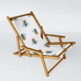 Watercolour Bee Pattern Sling Chair