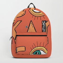 That GOod Goood Backpack | Funky, Orange, Digital, Good, Karma, Digitalillustration, Goodkarma, Graphicdesign, Art 