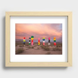 Seven Magic Mountains Recessed Framed Print