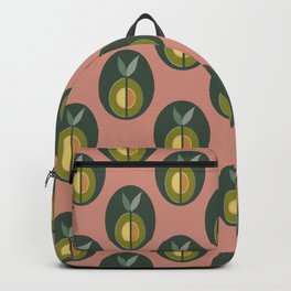 Avocado Enlightenment Backpack | Veggy, Food, Contemporary, Terracotta, Abstract, Fruit, Digital, Minimalist, Graphicdesign, Modern 
