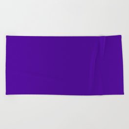 Space Battle Purple Beach Towel