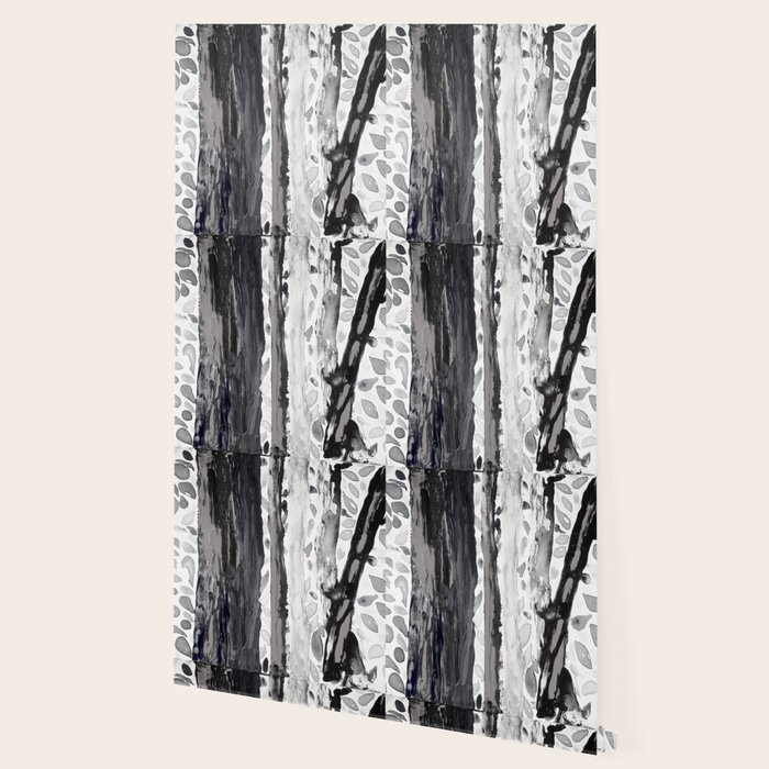 Rainbow Eucalyptus Graffiti Artist Tree From Shedding Bark South Pacific Black And White Night Wallpaper