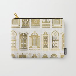 Moroccan Doors – Gold Palette Carry-All Pouch