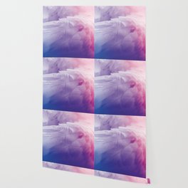 Pink Purple Bird Feathers Print Cool Pattern Wallpaper
