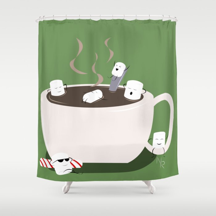 Marshmallow Hot Tub Shower Curtain By Jaybyrde Society6