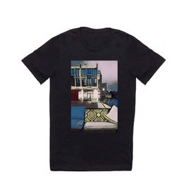 LAKE ANNE - RESTON  T Shirt | Blue, Bauhaus, Digital Manipulation, Kalypso, Photo, Lakeanne Reston, Color, Modern, Collage, Contemporary 