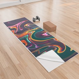 Abstract Marble Painting Yoga Towel