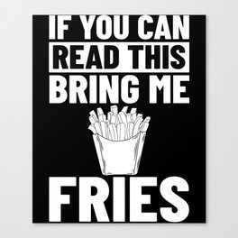 French Fries Fryer Cutter Recipe Oven Canvas Print