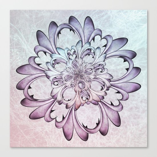 Floral abstract . Canvas Print