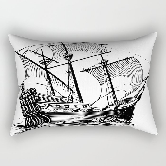 Galleon Rectangular Pillow