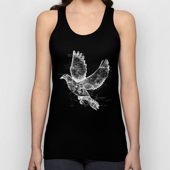 Wanderlust White Unisex Tank Top