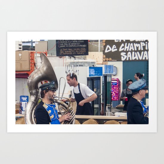 Atwater Market Brass Band Art Print