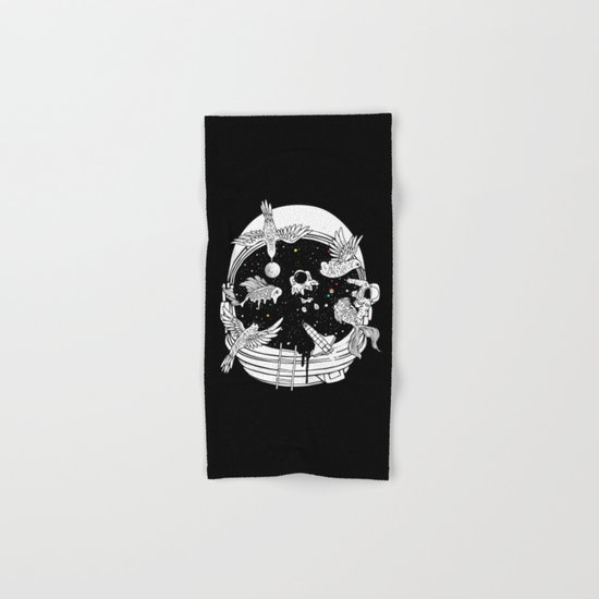 Depth of Discovery (A Case of Constant Curiosity-B/W) Hand & Bath Towel