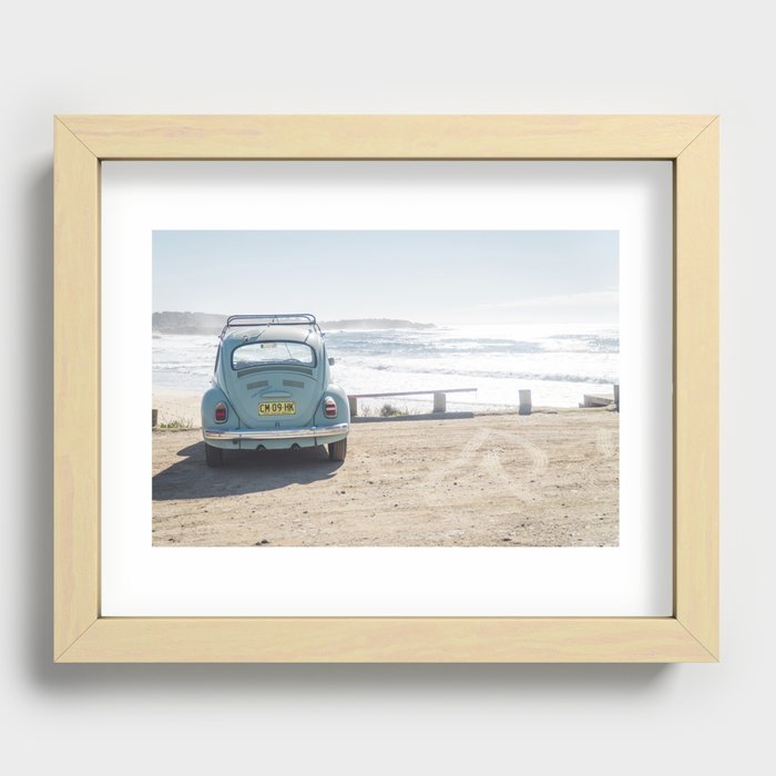 Buggy by the Beach Recessed Framed Print