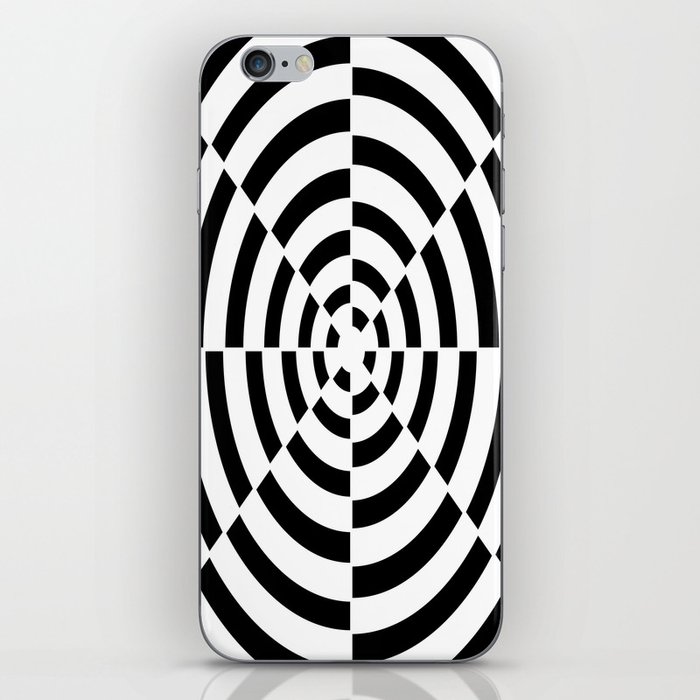 Abstract pattern - black and white. iPhone Skin