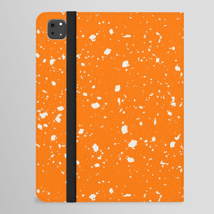Orange Terrazzo Seamless Pattern iPad Folio Case
