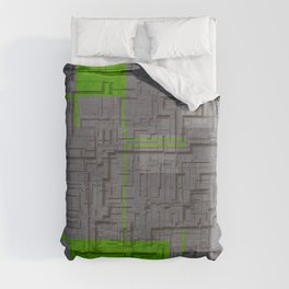 Abstract grey square Duvet Cover