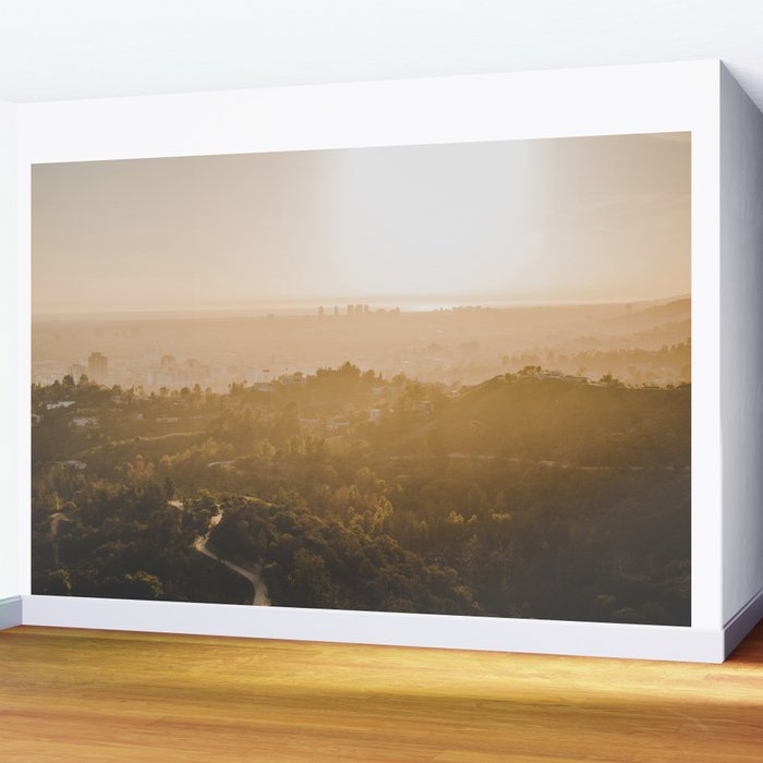 Golden Hour Los Angeles California Wall Mural