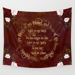 Outlander Wedding Vows Wall Tapestry