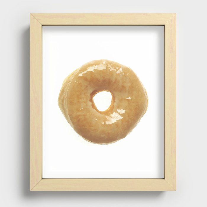 Glazed Donut Recessed Framed Print