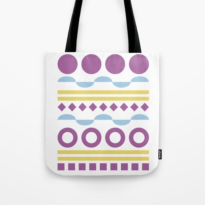 Patterned shape line collection 3 Tote Bag