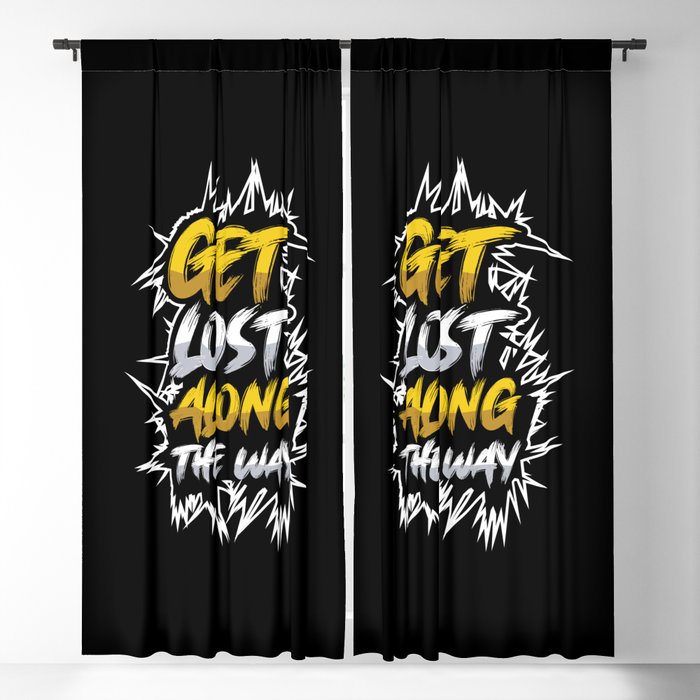 Get Lost Along The Way Adventure Blackout Curtain