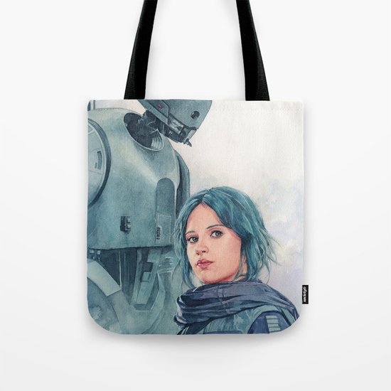 Jyn Erso and K-2so Tote Bag
