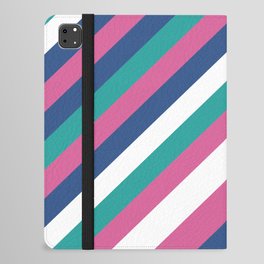colorful-stripes-retro-vintage-style iPad Folio Case