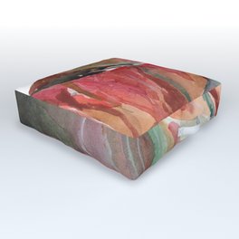 Rainbow Mountain Outdoor Floor Cushion | Landscape, Colorful, Rainbowmountain, Mountains, Peru, Illustration, Watercolor, Bold, Color, Simplicity 