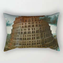 Pieter Bruegel the Elder - The Tower of Babel (Rotterdam) Rectangular Pillow