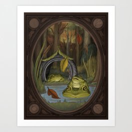 Frog Family Art Print