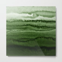 WITHIN THE TIDES FOREST GREEN by Monika Strigel Metal Print | Fadings, Monika Strigel, Fading, Summer, Curated, Painting, Abstract, Landscape, Monikastrigel, Illustration 