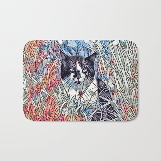 Here Kitty Kitty Bath Mat