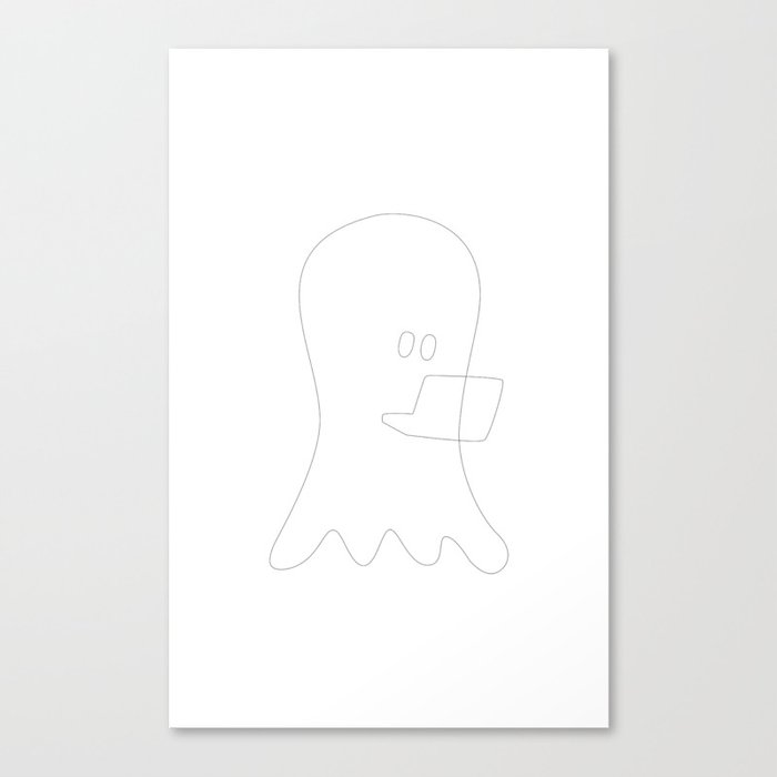 Ghost writer Canvas Print