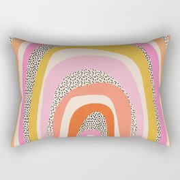 Colorful Rainbow Arches Rectangular Pillow
