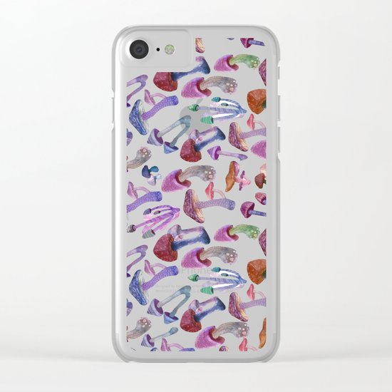mushrooms Clear iPhone Case