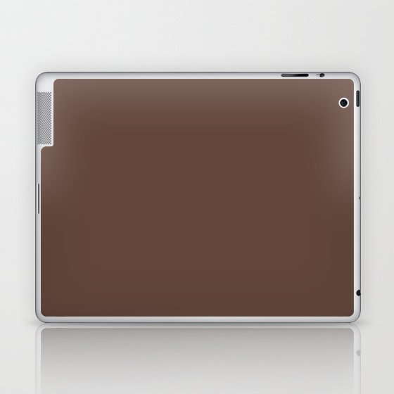 WILD HORSE COLOR. Rich brown solid color Laptop & iPad Skin