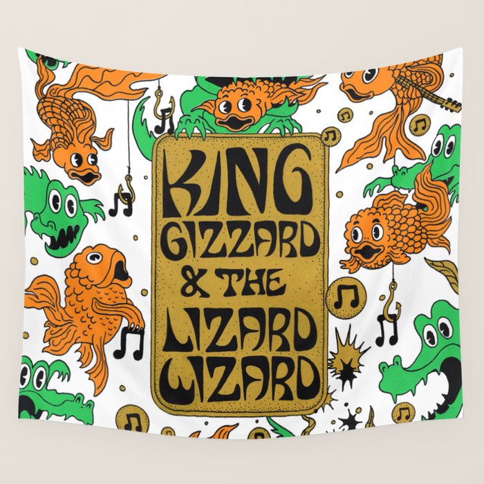King gizzard and 2025 the lizard wizard tapestry