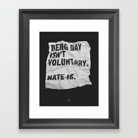 Voluntary Framed Art Print