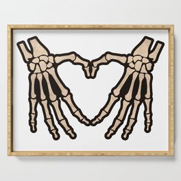 Boney Hands Heart Serving Tray