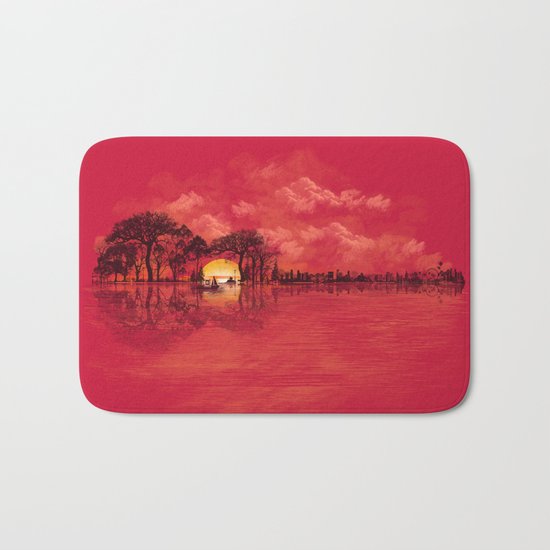 Musical Sunset Bath Mat