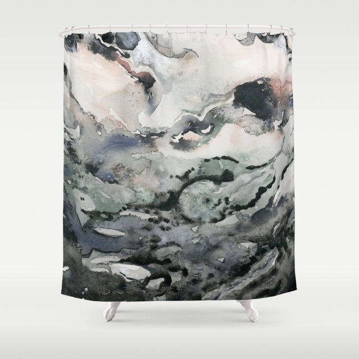 Dark Geode Shower Curtain By Shealeenlouise Society6