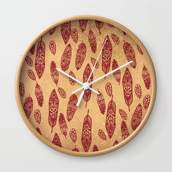 golden cave Wall Clock