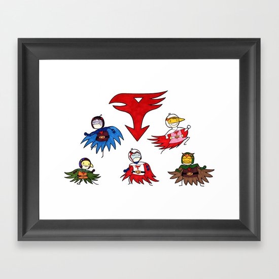 Gatchaman! Framed Art Print