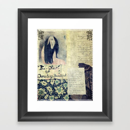 the start of something beautiful Framed Art Print